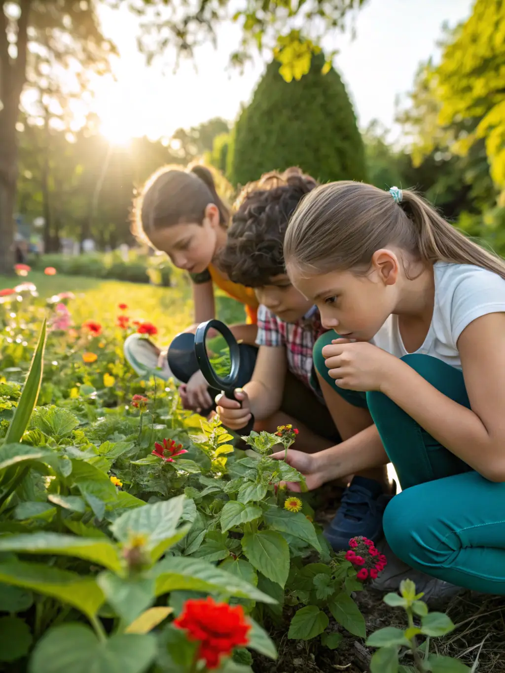 A group of students participating in a guided tour of the Arboretum des Culands, led by a knowledgeable botanist, focusing on Ilex identification and conservation techniques.